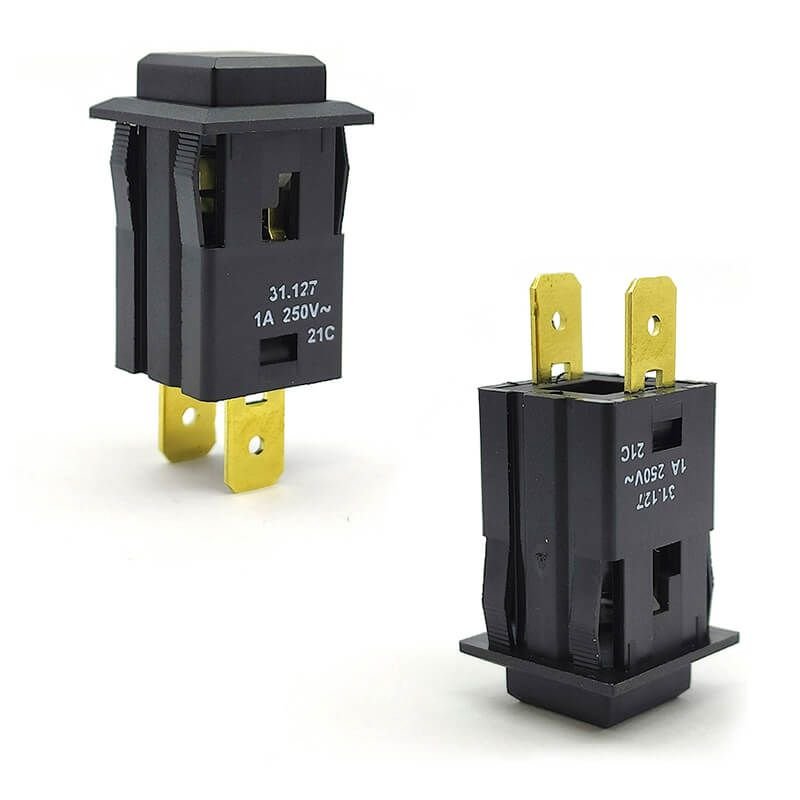 Chave Pulsante 1 NA | 1Amp, 250Vac | Margirius 31127 - M1FT2FE3S