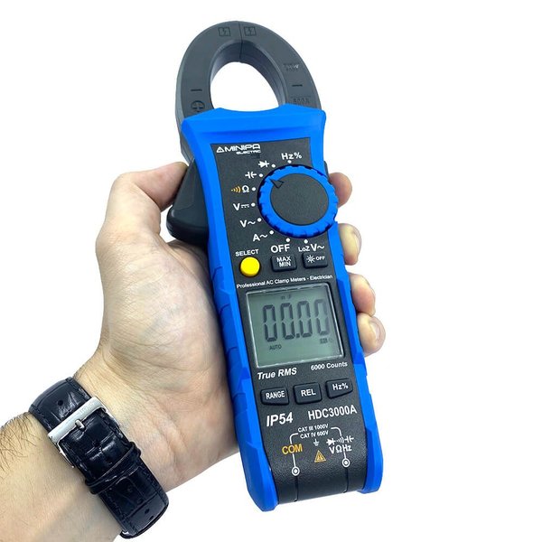 Alicate Amperímetro Minipa HDC-3000 | True RMS Loz Drop Test