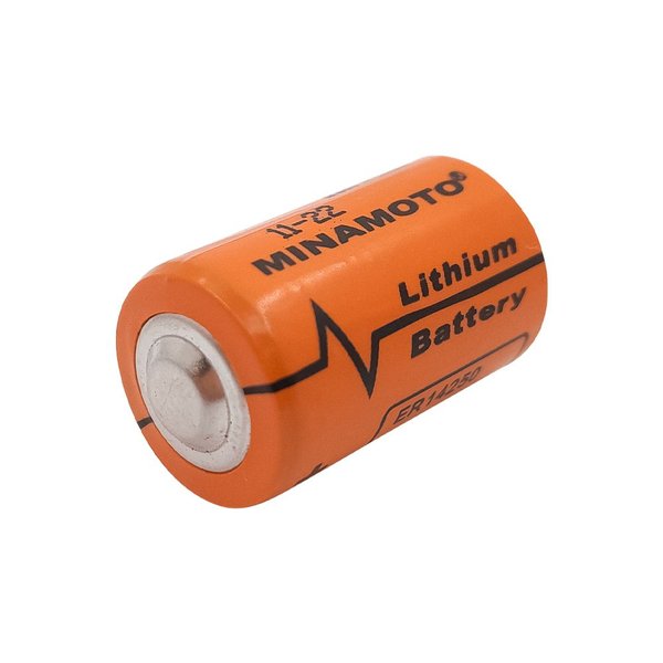 Riko ページ Bateria Lithium 1/2AA - 3,6V 1200mA CR14250 - Minamoto - 14x25mm