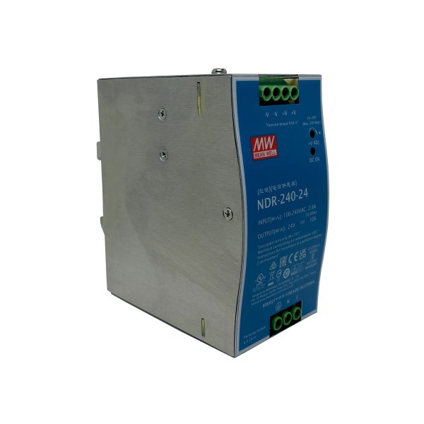 Fonte Chaveada NDR-240-24 - 24V / 10A - Fixação em Trilho