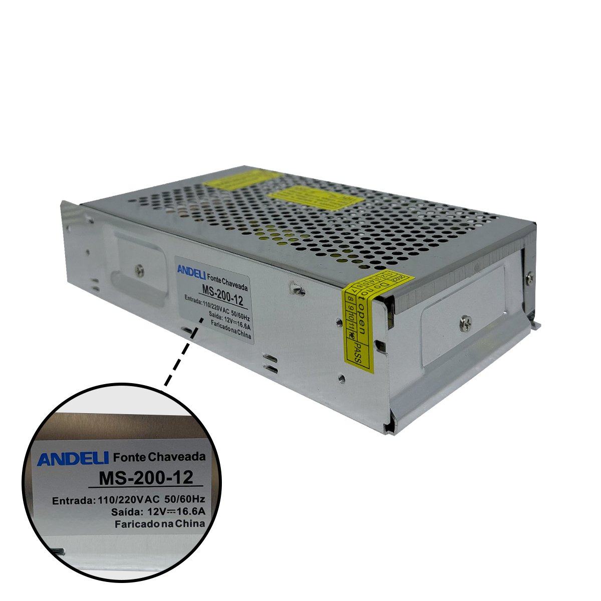 専用 2 Fonte de Alimentação MS-150-12 Saída 12V 12,5A
