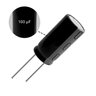 01 capacitor eletrolitico 100uf 25v 105 c