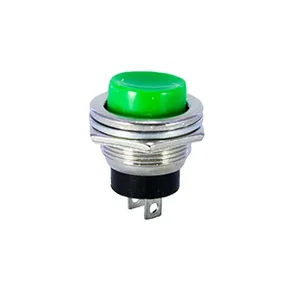 Chave Botão DS-212 Verde 2 Terminais NA Sem Trava - Pulsante