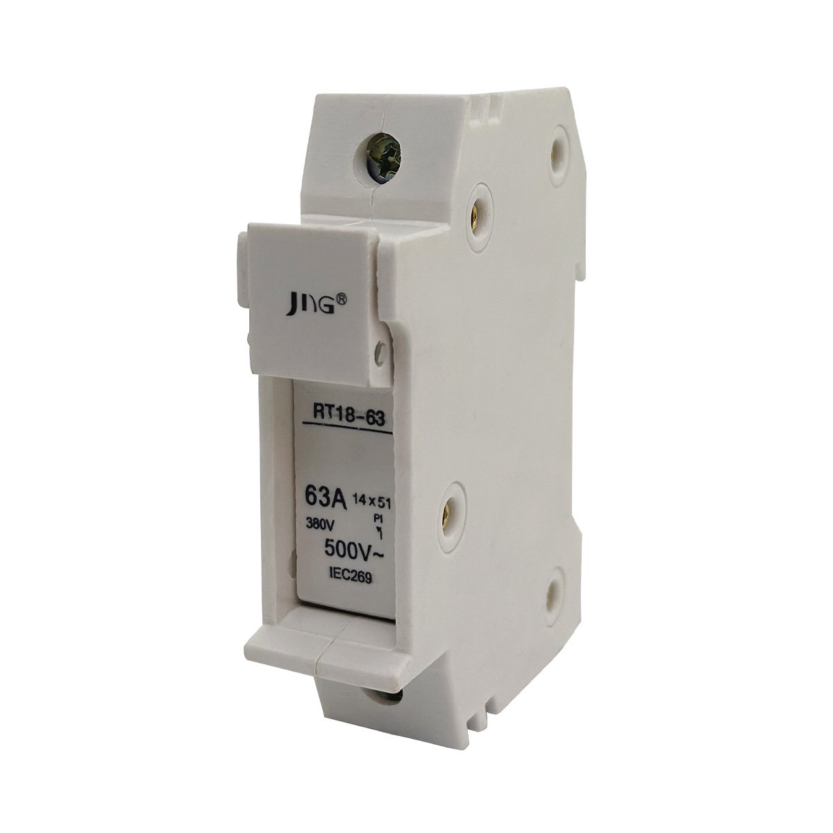 Porta Fusivel para Trilho Din - Cartucho 14x51mm - JNG