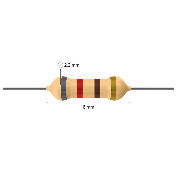 100 Ohm, 1/4 Watt Resistor With 1% Tolerance (Pack Of 10) at Rs 5 in