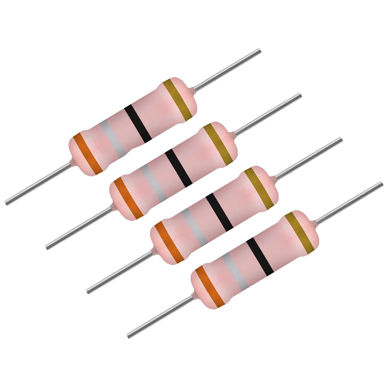 Resistor 39 Ohms com Potência 5W e Precisão de 5%