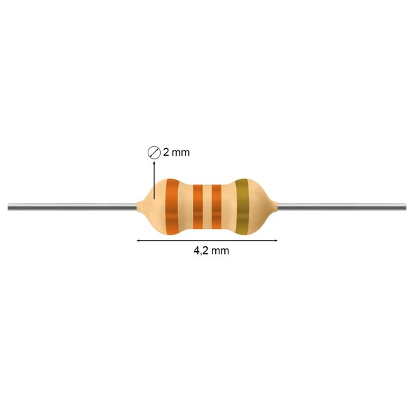 Résistance 0,125W 1% 33kΩ – MF12 33k – MULTICOMP PRO, Précision Et Fiabilité