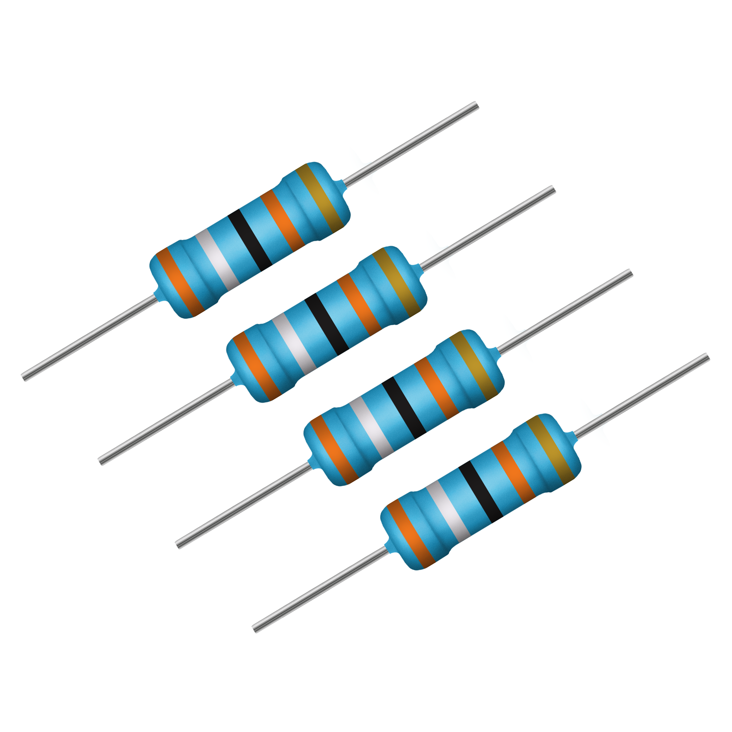 Resistor de 390K Ohms com Potência 2W e Precisão de 5%