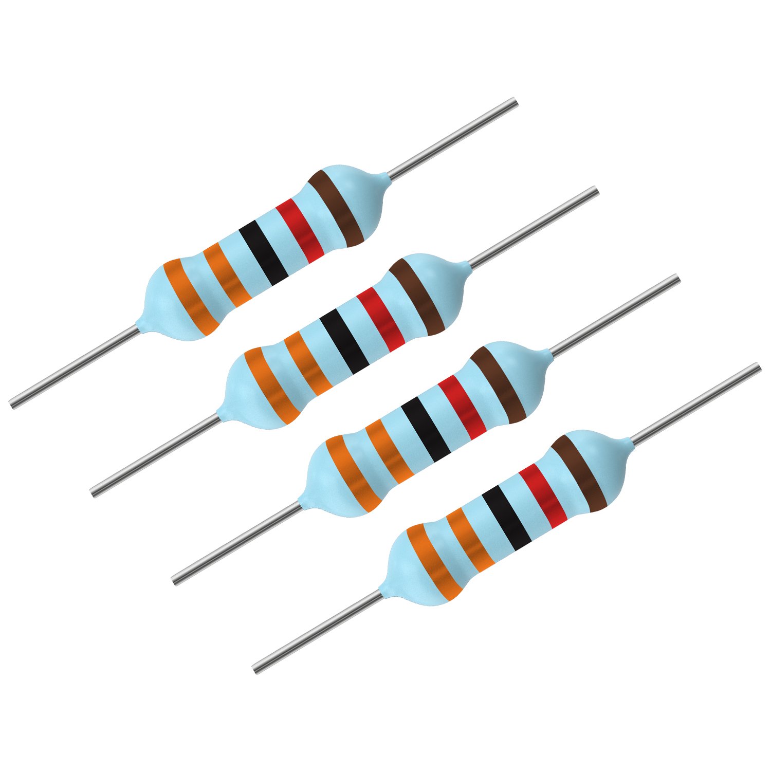 Resistor de Precisão 33K Ohms 1/4W - Tolerância 1%