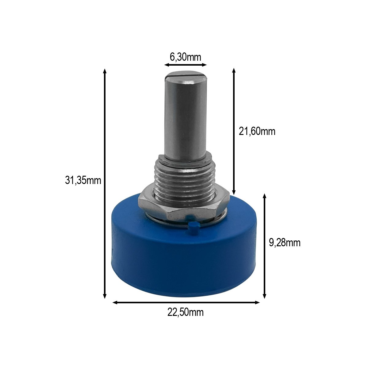 Potenciômetro Spectrol 357-0-0-1S22-102 1K Ajuste