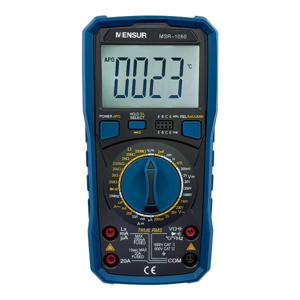 01 msr 1060 multimetro digital cat iii true rms mensur
