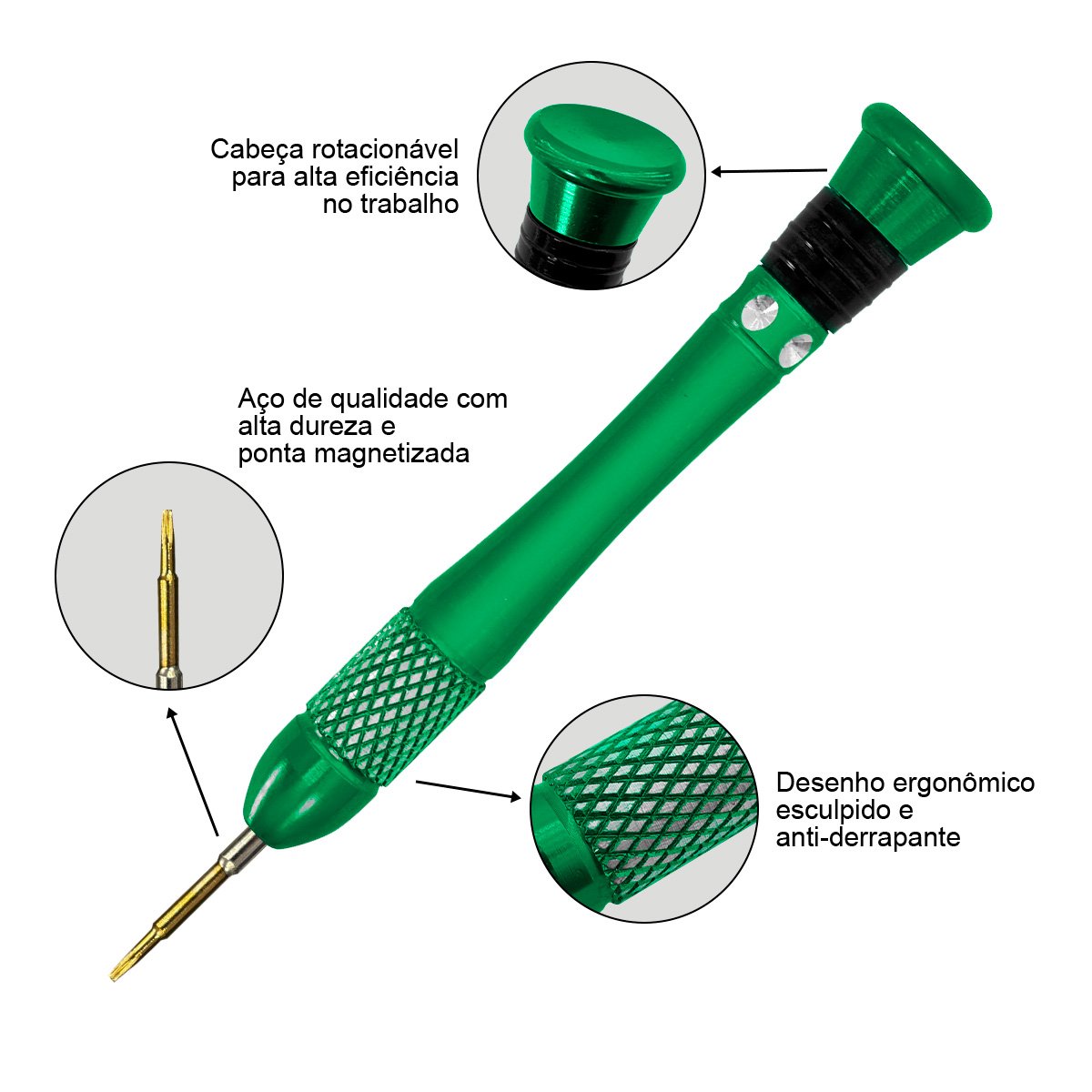 Chave Torx SO161-T4 Solden T4 para eletrônica