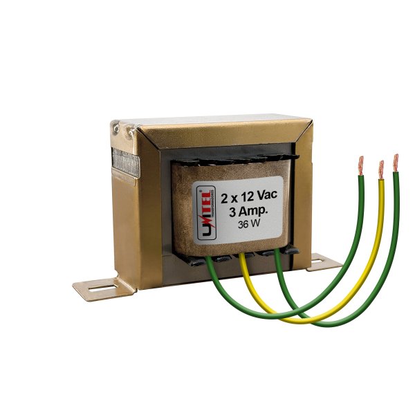 Transformador 110/220V para 12+12V 3A
