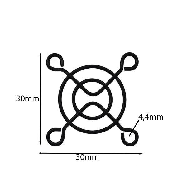 11691 grade metalica para protecao de ventiladores 40x40mm
