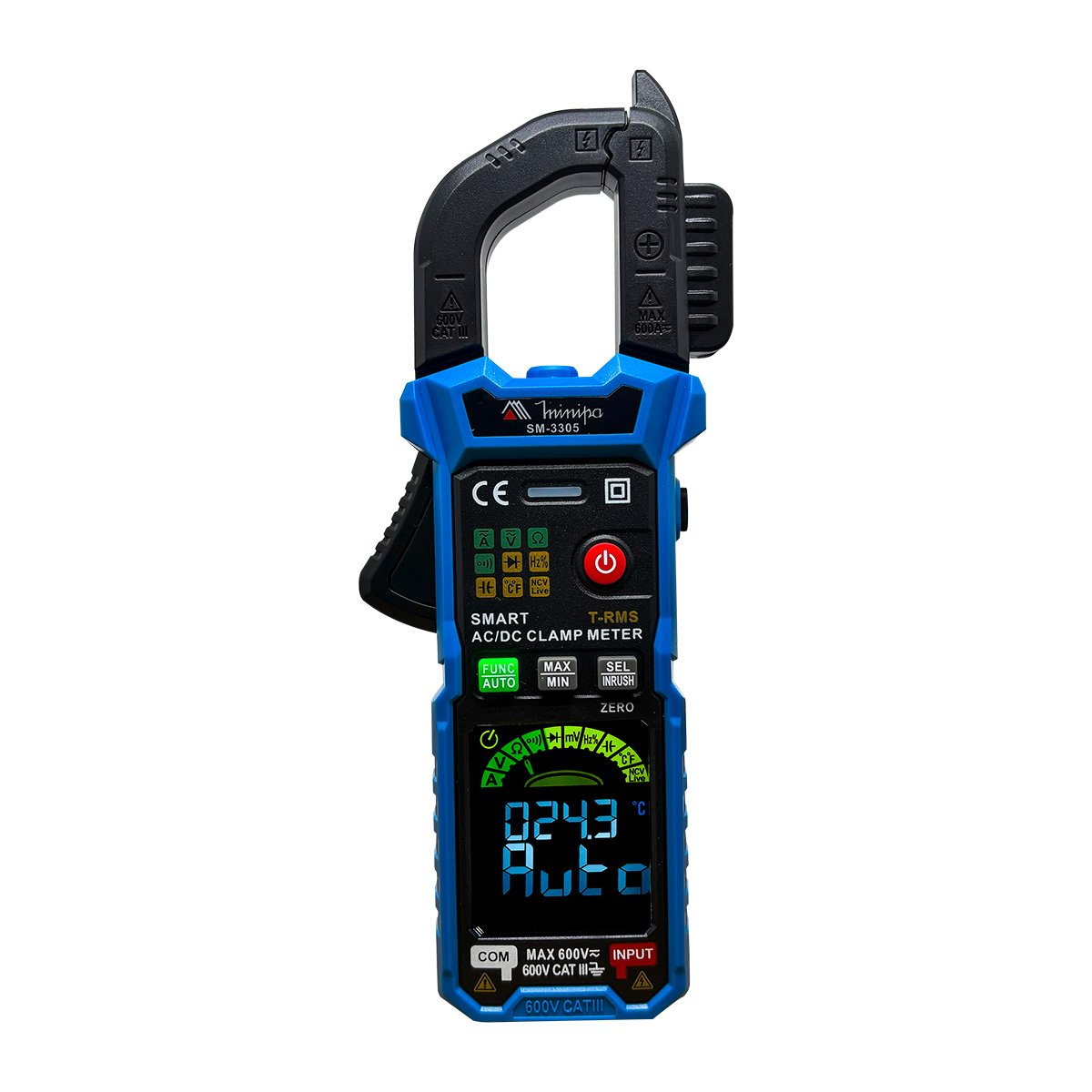 SM-3305 - Alicate Amperímetro Smart - Minipa