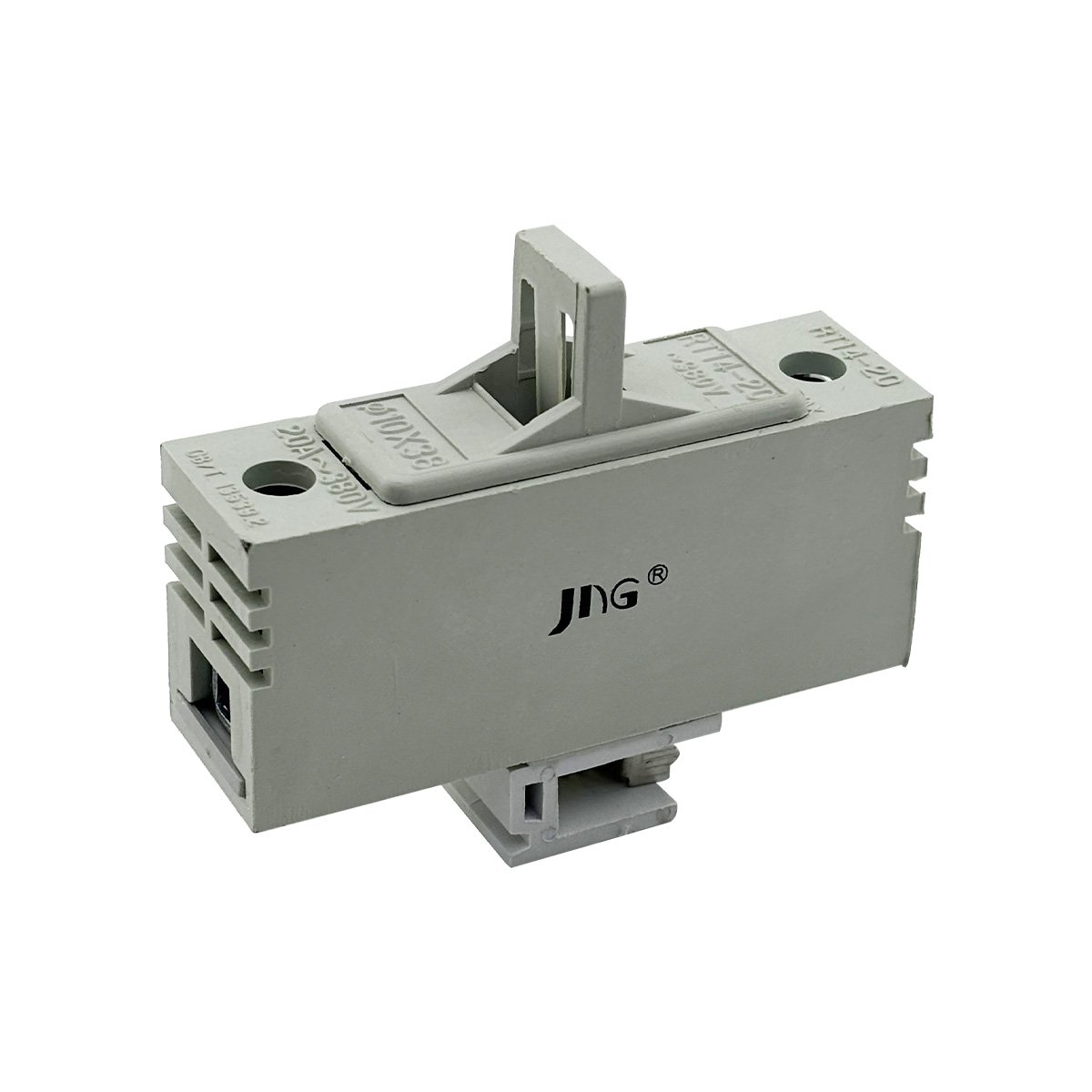 Porta Fusivel para Trilho Din - Cartucho 10x38mm - JNG RT14-20