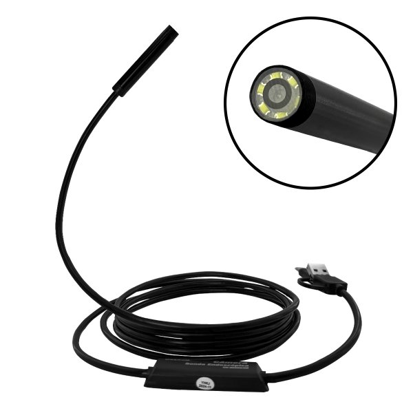 TELECAMERA ENDOSCOPICA USB e micro-USB con luce LED 5 metri EUR 22,57 - IT