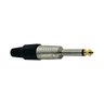 02 plug p10 mono metalico preto