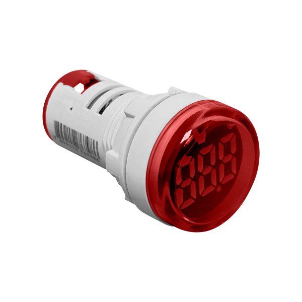 v院 Voltímetro de Painel Digital IDR20V-R (22mm, 50 a 500VAC, Cor
