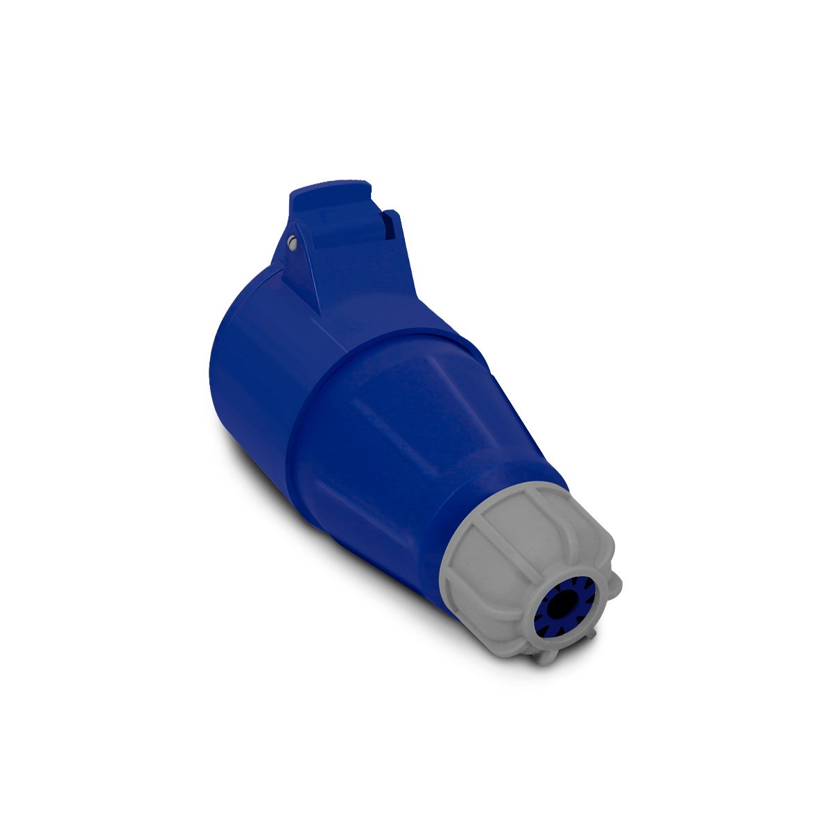 Plug Industrial Fêmea 220V 16A IP44 Azul