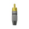 678323 b plug rca macho profissional 43mm metal dourado preto