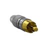 678323 a plug rca macho profissional 43mm metal dourado preto