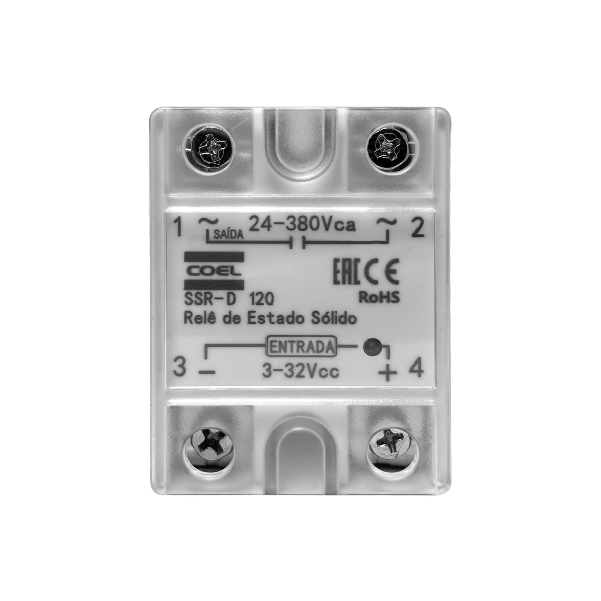 114137 a rele de estado solido ssrd 120 120a 3 32dc 24 380ac ssr d 120 coel