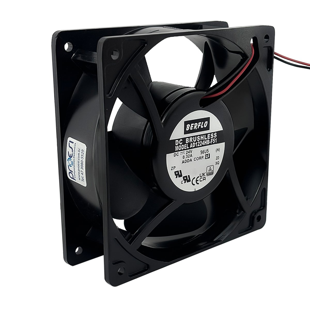Mini Ventilador 120x120x38mm 24VDC Rolamento ADDA