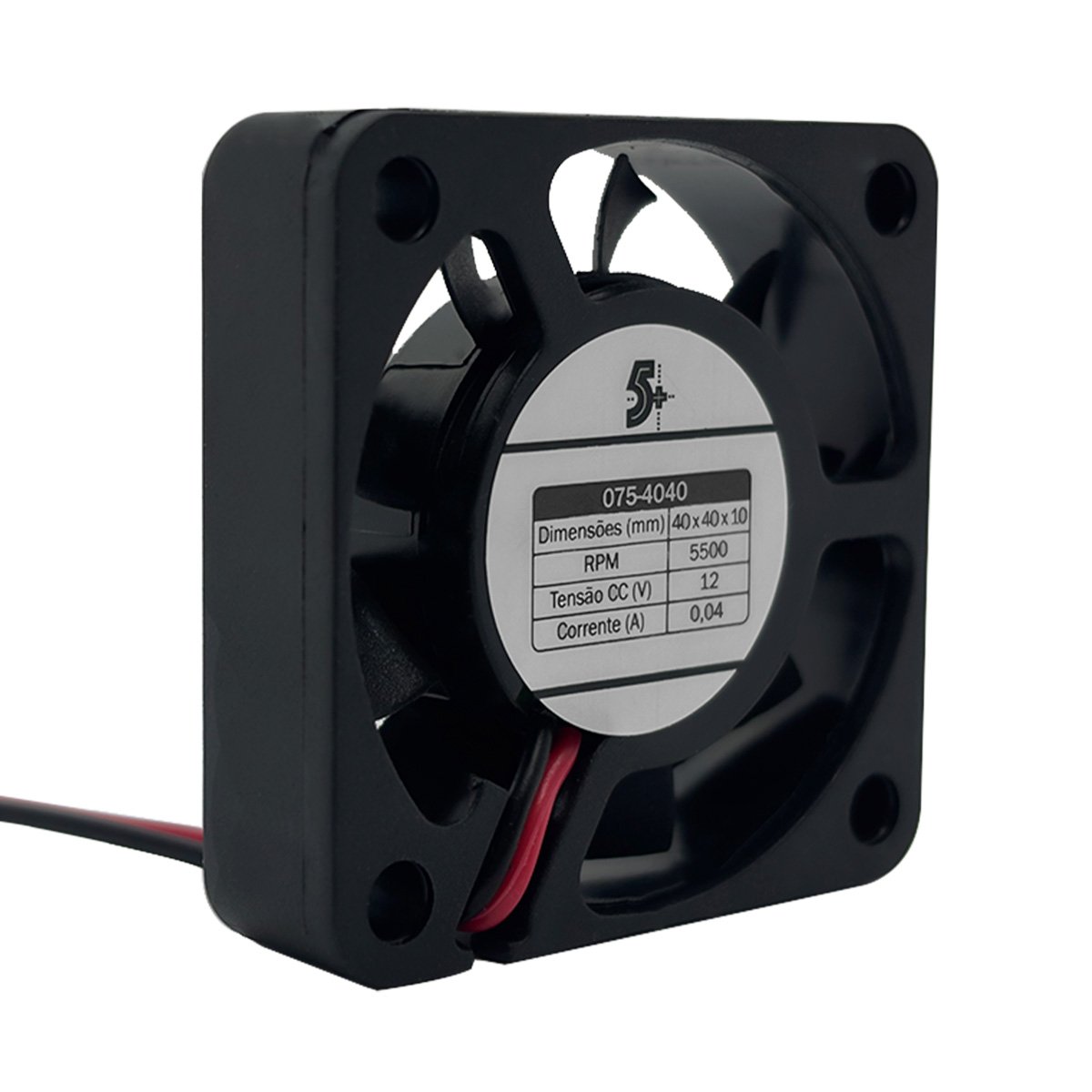 450020 a mini ventilador importado 40x40x10 12v0 04a com bucha